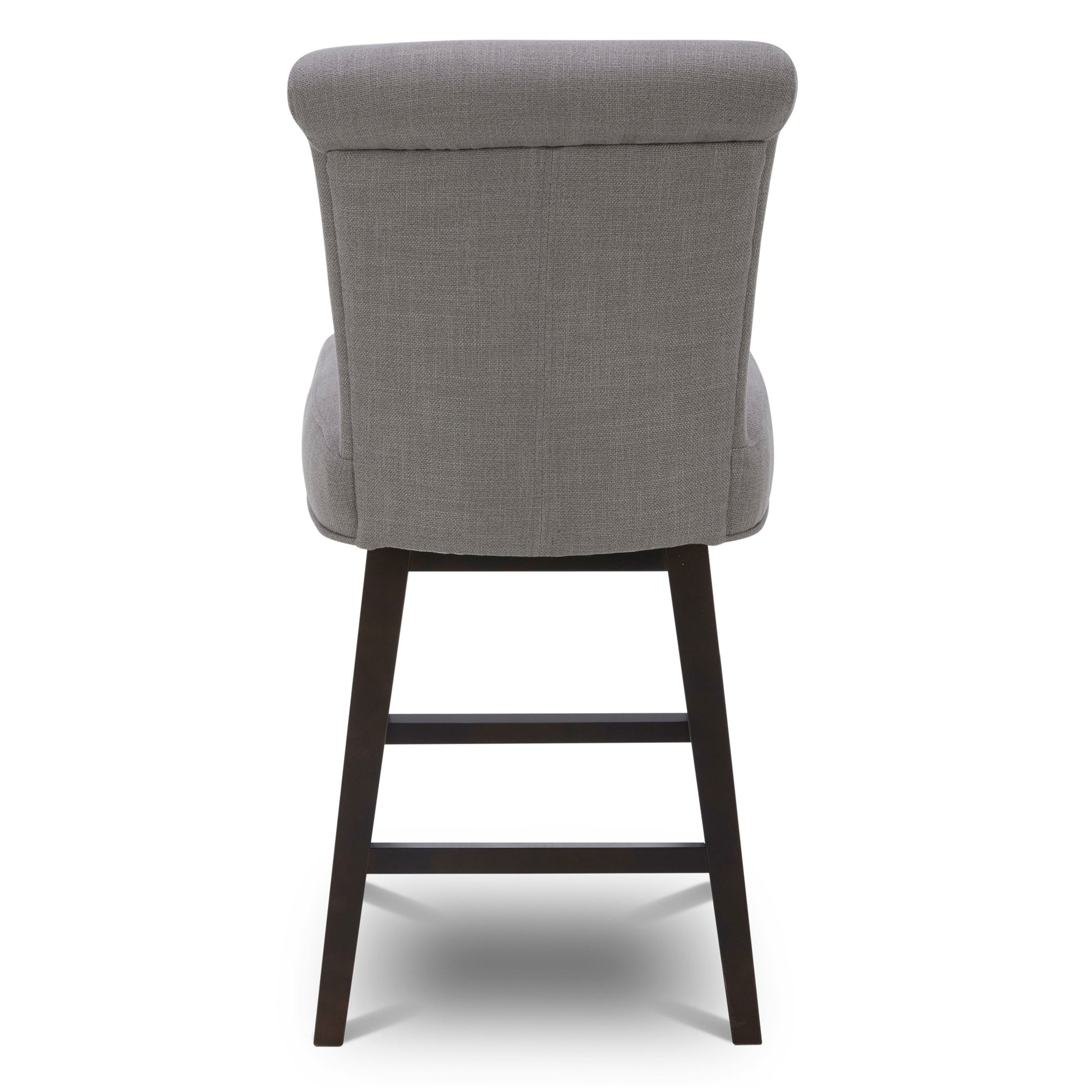 CHITA LIVING-Alina Modern Swivel Counter Stool-Counter Stools-Performance Fabric-Flint Grey (Performance Fabric)-1-Pack