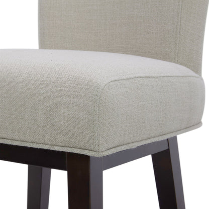 CHITA LIVING-Alina Modern Swivel Counter Stool-Counter Stools-Performance Fabric-Linen (Performance Fabric)-1-Pack
