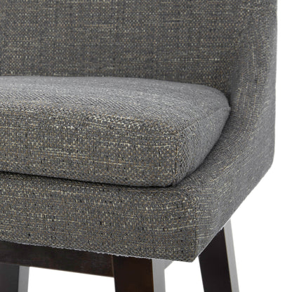 CHITA LIVING-Lissa Swivel Counter Stool 26.8'' ( Set of 2)-Counter Stools-Fabric-Fog-