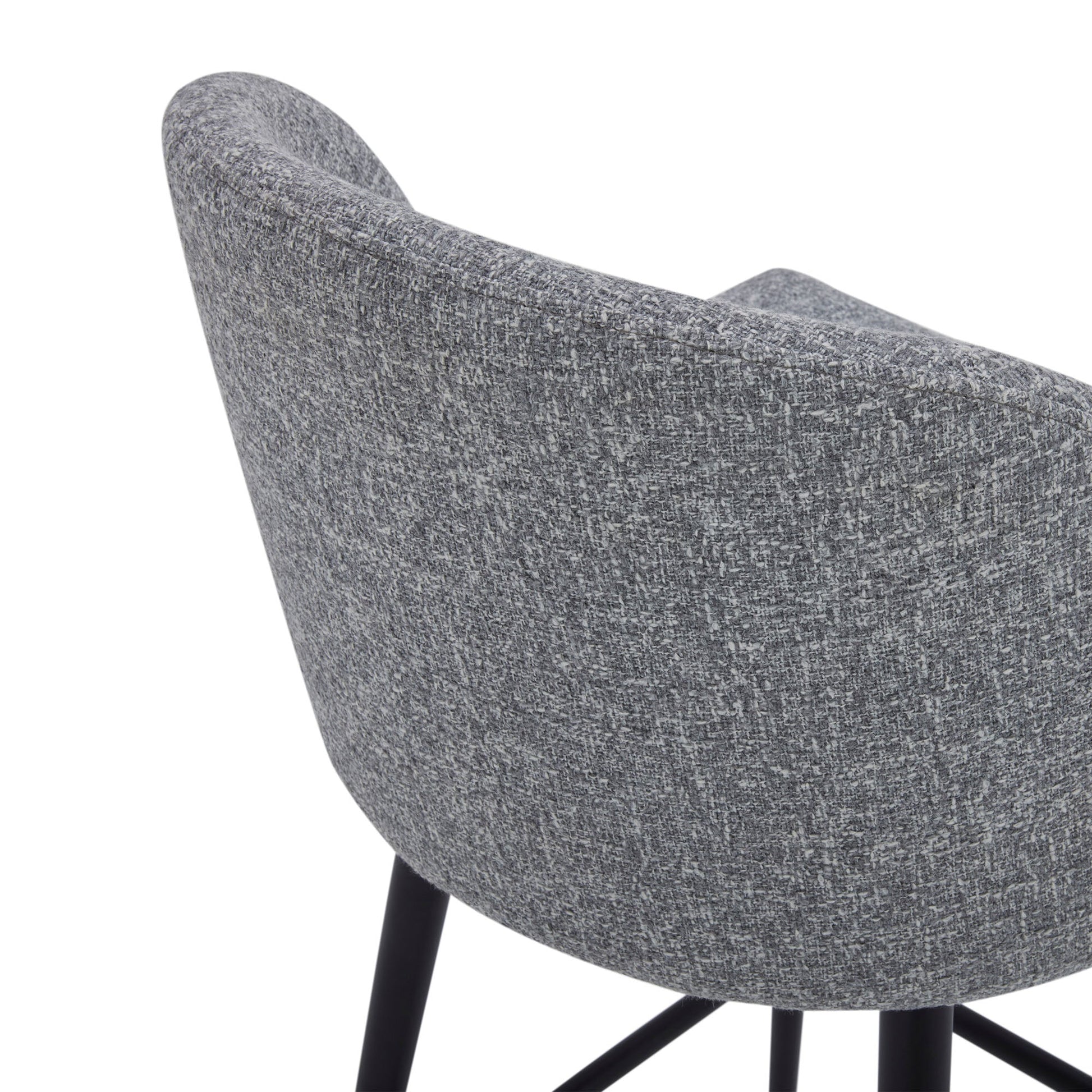 CHITA LIVING-Nova Swivel Counter Stool-Counter Stools-Fabric-Gray (Multi-colored)-Set of 3