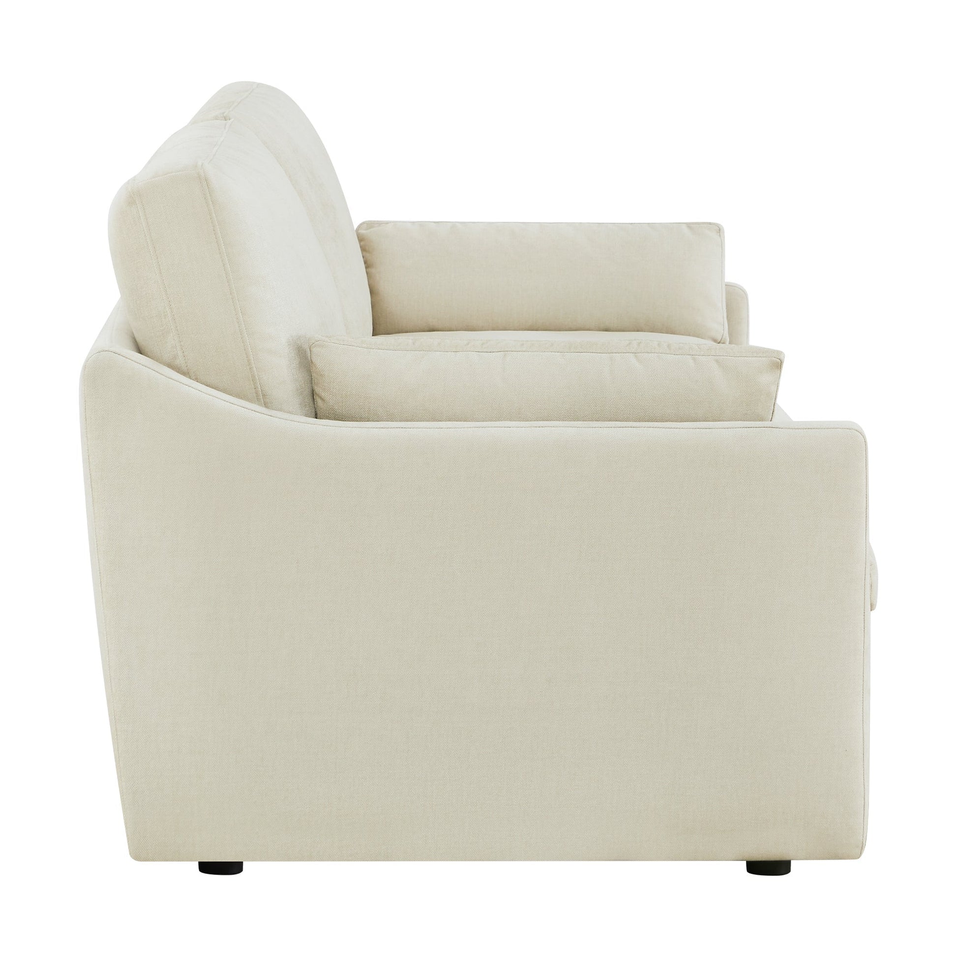 Kenna 2 Seat Modular Sofa in off-white, modern design, soft fabric