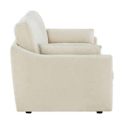 Kenna 2 Seat Modular Sofa in off-white, modern design, soft fabric