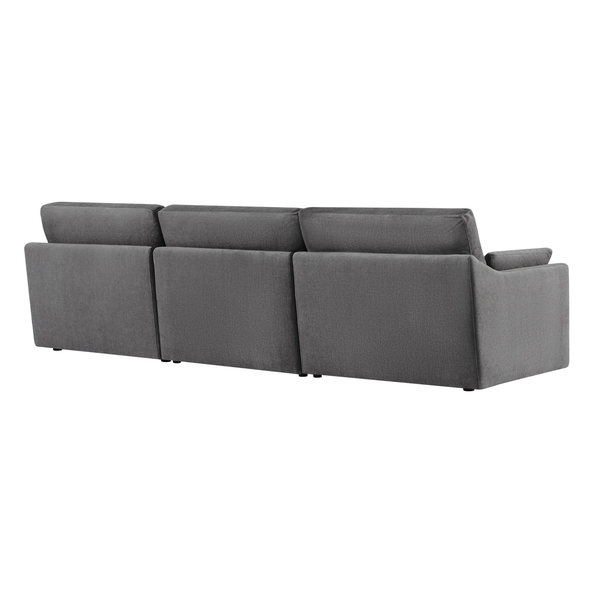 Gray Kenna 3-Seat Modular Sofa, modern design, deep seating and soft cushions